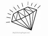 Coloring Pages Diamond Popular sketch template