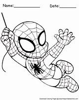 Spiderman Coloring Chibi Sheets Sheet Swinging Pages Printable Print Printables Easy Small Jumping Customize Now Freeprintableonline sketch template