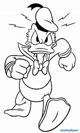Donald Duck Coloring Angry Pages Disneyclips Funny When Disney sketch template