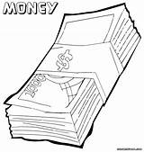 Money Coloring Pages Clipart Print Printable Clip Saving Library Pdf Designlooter Related Bill Book sketch template