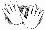 Clipart Open Hands Hand Cliparts Library sketch template