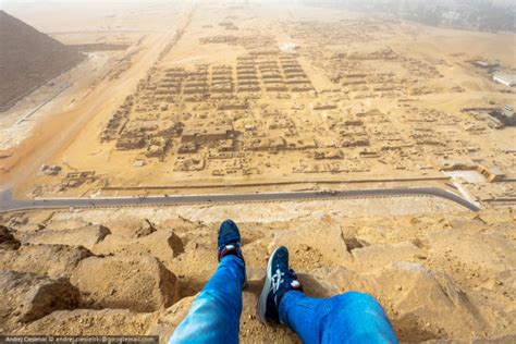 Teen Climbs Great Pyramid Of Giza For Epic Sneaker Selfie