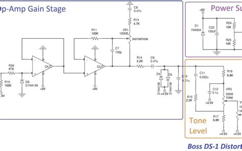 boss ds distortion schematic parts rare buzz effects