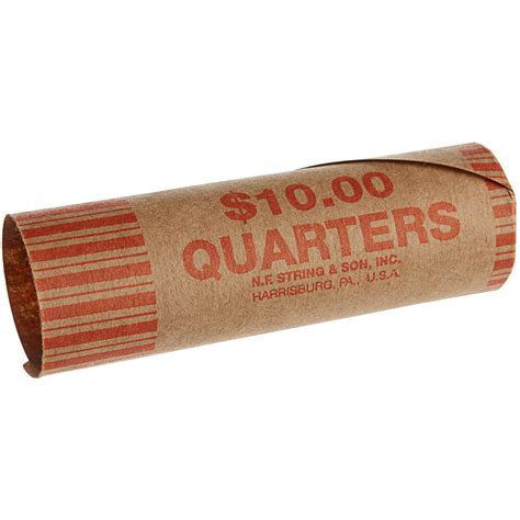 preformed coin wrapper  quarters case