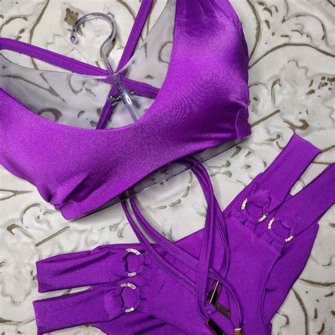 Purple Sexy Bikini Etsy
