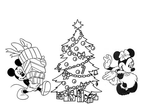 printable disney christmas coloring pages
