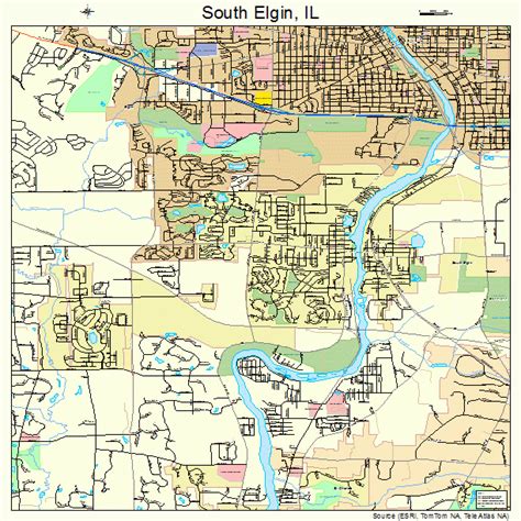 south elgin illinois street map