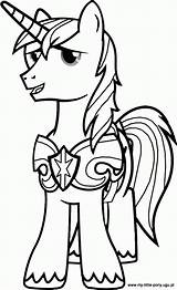 Coloring Pony Shining Little Armor Pages Popular Library Clipart sketch template