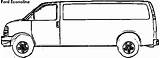 Econoline Minivan Compare Passenger sketch template