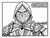 Scorpion Kombat Nood Too Template Drawittoo sketch template
