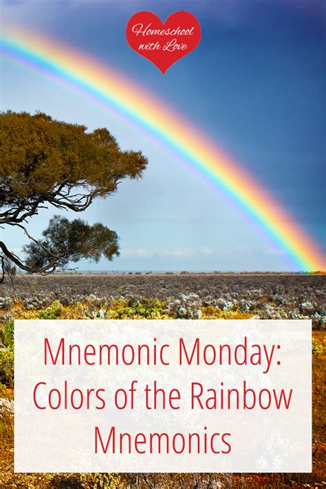 colors   rainbow mnemonics
