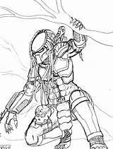 Predator Predador sketch template