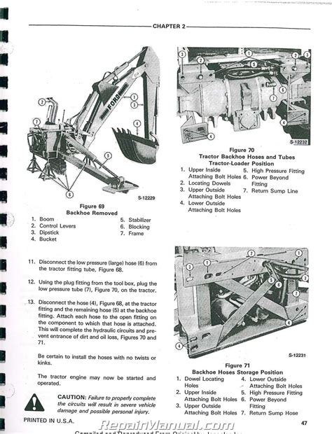 ford    tractor loader backhoe printed service manual