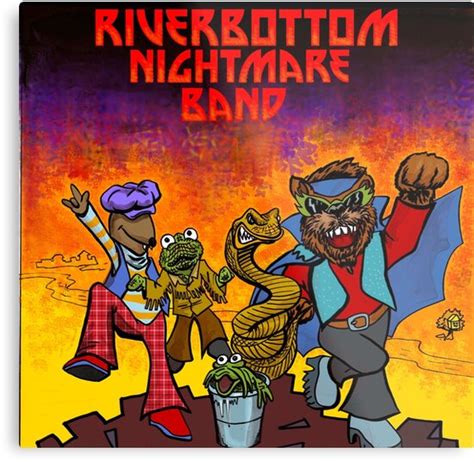 river bottom nightmare band metal prints  blakely redbubble