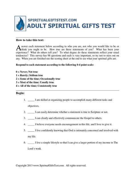 adult spiritual gifts test  disciplelife issuu