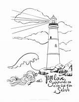 Lighthouse Getdrawings Romans Scripture Psalm Journaling sketch template