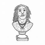 Thug Young Drawing Getdrawings sketch template