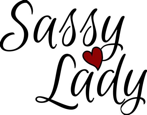 Sassy Lady Elegant Text Design Svg Png Cut File For Etsy España