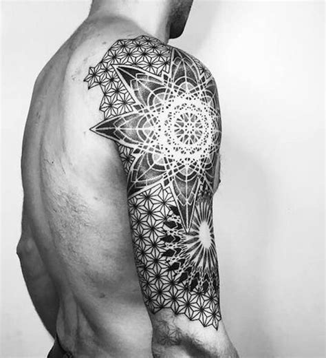 100 Amazing Dotwork Tattoo Ideas That Youll Love Geometric Tattoos