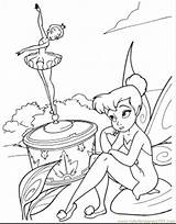Coloring Disney Pages Fairies Tinkerbell Printable Kids Music Box Sad Fairy Color Watching Sheets Bestcoloringpagesforkids Pixie Hollow Print Cartoon Princess sketch template