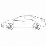 Corolla Drawcarz Sedans Coloringpagez sketch template
