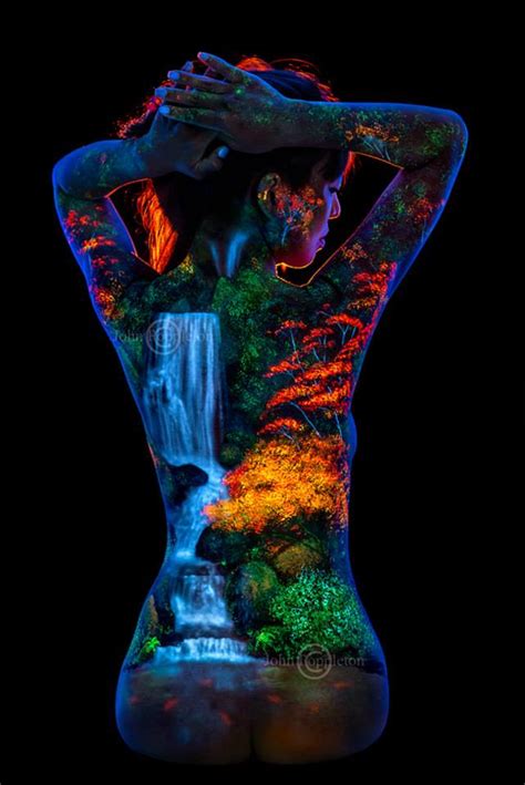 Mind Blowing Body Art Uv Images Painted Onto Naked Women