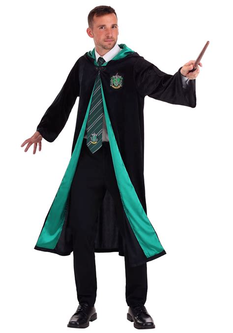 Deluxe Harry Potter Slytherin Robe Costume For Plus Size