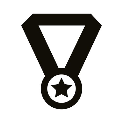medal award silhouette style icon  vector art  vecteezy