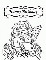 Coloring Birthday Happy Pages Kids Printable Funny Princess Disney Fun Printables Card Frozen Print Holiday Frog выбрать доску Cards Getdrawings sketch template