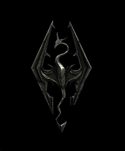 skyrim logo abstract artwork