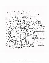 Coloring Pole North Pages Winter Allkidsnetwork Kids Color sketch template