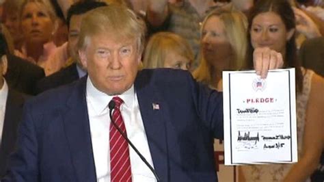 trump signs pledge not to run as independent in 2016 fox news