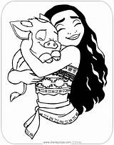 Moana Pua Disneyclips Printable Coloringhome Hugging sketch template