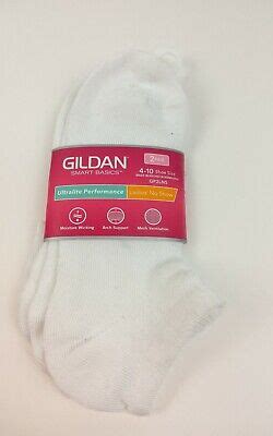 gildan smart basics ultra performance ladies  show ankle socks size     ebay