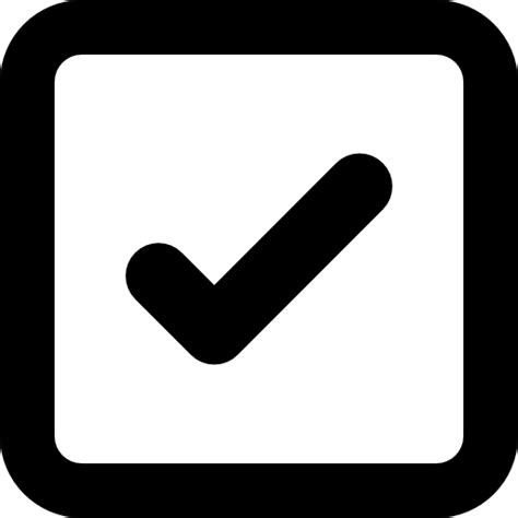 Check Box With Check Sign Free Interface Icons