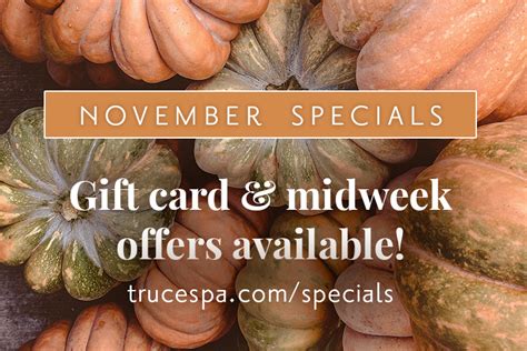 november savings  truce spa  bellevue collection