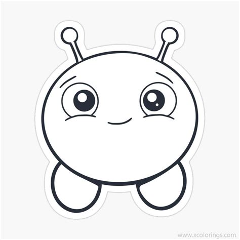 mooncake  final space coloring pages  craft temlpate