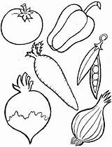 Verduras Frutas sketch template