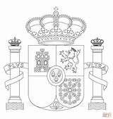 Kolorowanki Hiszpanii Supercoloring Emblem Espagne Kolorowanka Spanje Codes Druku Armoiries sketch template