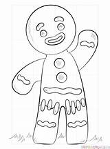 Gingerbread Draw Shrek Zenzero Jengibre Omino Navidad Lebkuchenmann Supercoloring Galletas Gengibre Galleta Retratos Disegna Zeichnung Biscotto sketch template