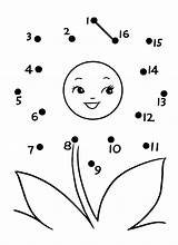 Dots Connect Dot Coloring Easy Activity Sheets Pages Printable Printables Kids Worksheets Fish Simple Flower Worksheet Follow Flowers Do Pre sketch template