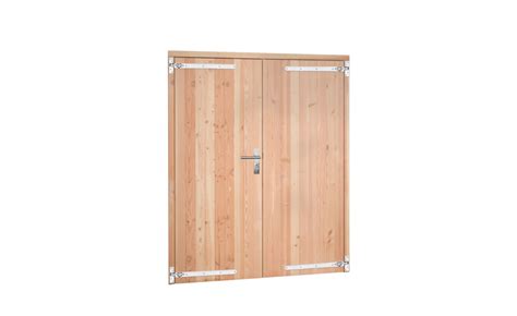 douglas dubbele dichte deur inclusief kozijn    cm tuin houthandel jan sok