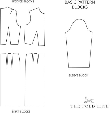 sewing pattern tutorials  sewing pattern blocks  fold