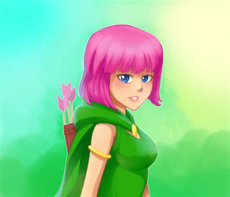 coc archer by jonhel1394 on deviantart