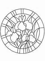 Coloring Stained Glass Pages Printable Window Flower Sheets Print Medieval Easter Online Tiffany Colouring Kids Patterns Flowers Stain Color Adult sketch template