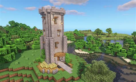 modern tower designs  build  minecraft  update