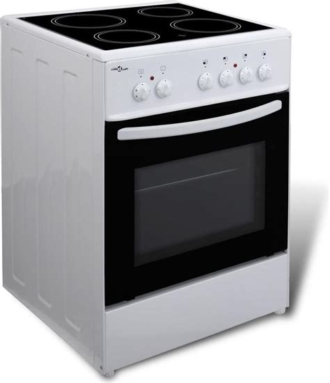bolcom vidaxl vrijstaande elektrische oven met  keramische kookplaten    cm