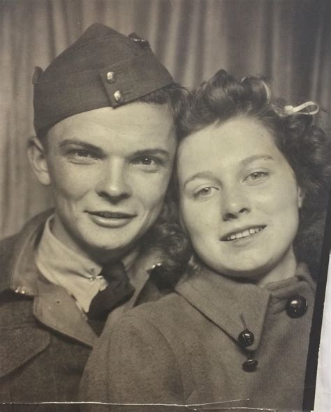 Here S A Picture Of My Grandpa With His Best Gal My Grandma 1945
