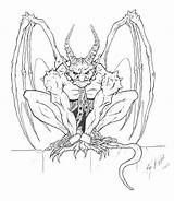 Gargoyle Drawing Concept Gargoyles Coloring Tattoo Pages Outline Adult Deviantart Choose Board Books Getdrawings Pencil Monster sketch template