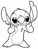 Stitch Coloring Pages Printable Cartoon Lilo Drawings sketch template